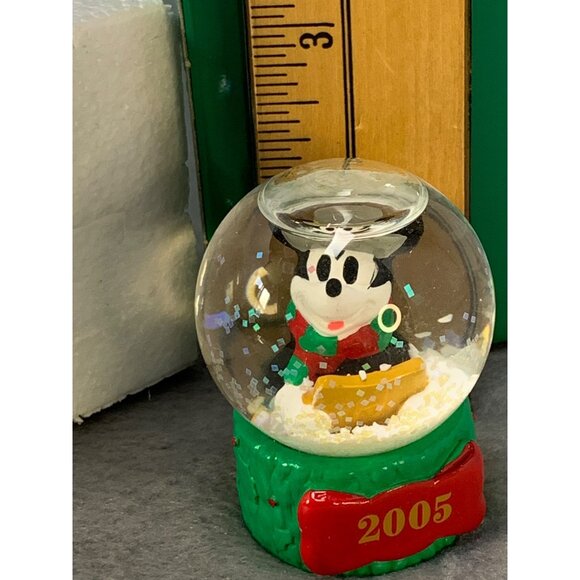 Disney 2005 Mickey Mouse Mini Snow Globe with Original Box by JC Penny - Picture 6 of 9